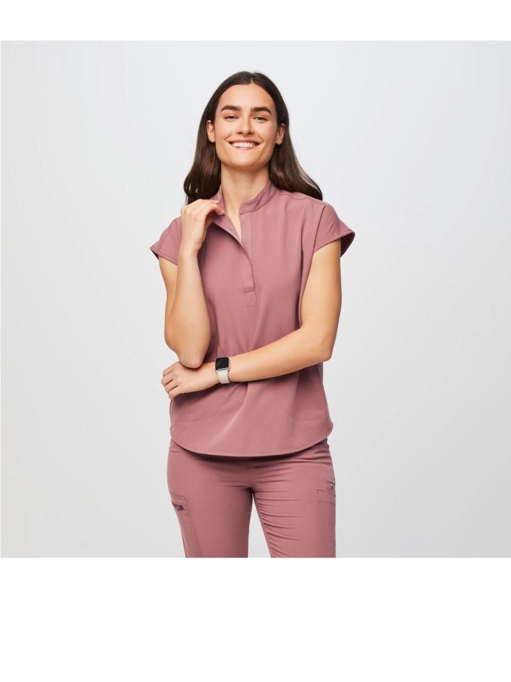 Mauve Rafaela™ - Oversized Scrub Top